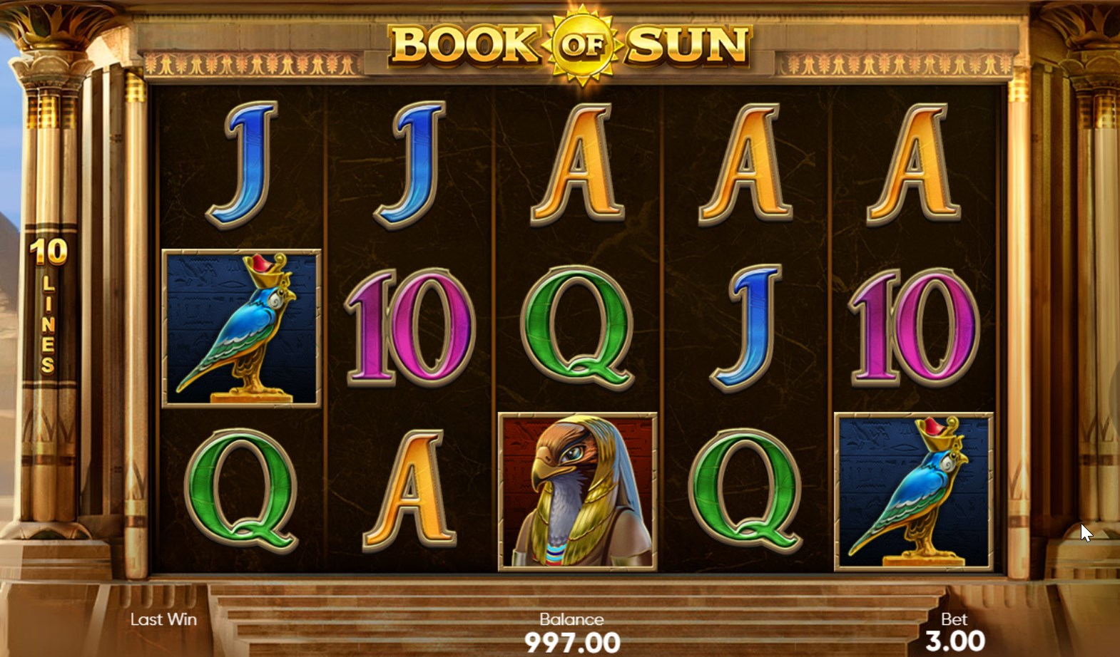 Valorbet casino game Book of sun