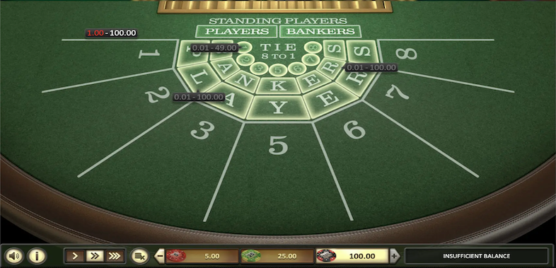 Valor casino Baccarat game